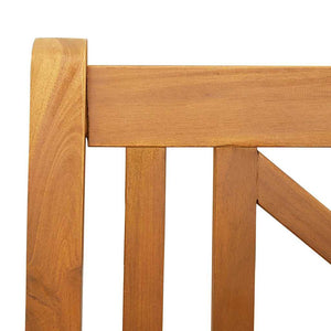 vidaXL Banc balançoire de jardin naturel 110 x 56 x 58,5 cm, bois d'acacia massif