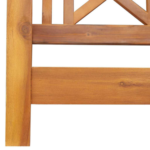 vidaXL Banc balançoire de jardin naturel 110 x 56 x 58,5 cm, bois d'acacia massif