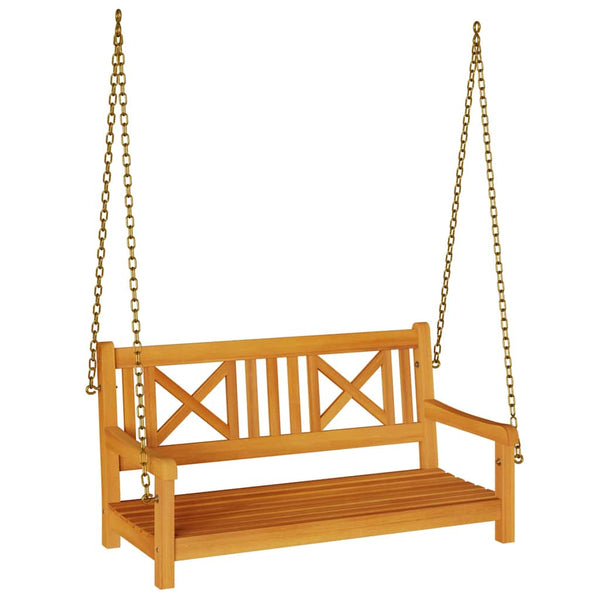 vidaXL Banc balançoire de jardin naturel 110 x 56 x 58,5 cm, bois d'acacia massif