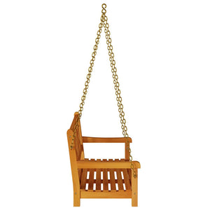 vidaXL Banc balançoire de jardin naturel 110 x 56 x 58,5 cm, bois d'acacia massif