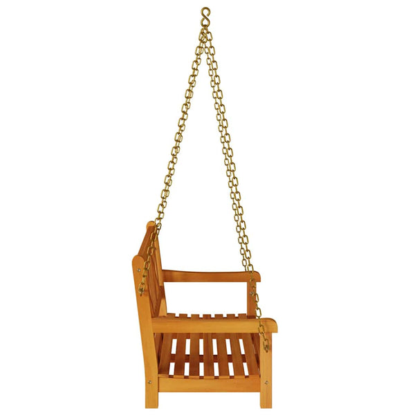 vidaXL Banc balançoire de jardin naturel 110 x 56 x 58,5 cm, bois d'acacia massif