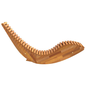 vidaXL Chaise longue 2 places 2 pcs Marron 154 x 60 x 74 cm Bois d'acacia massif