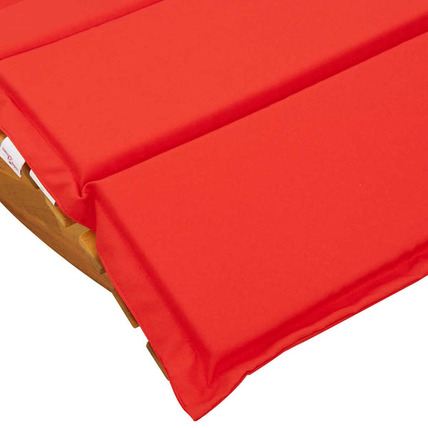Schaukel-Sonnenliege Akazie mit Auflage