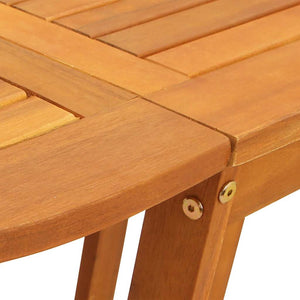 Gartentisch 5-teilig Akazie Massivholz Braun