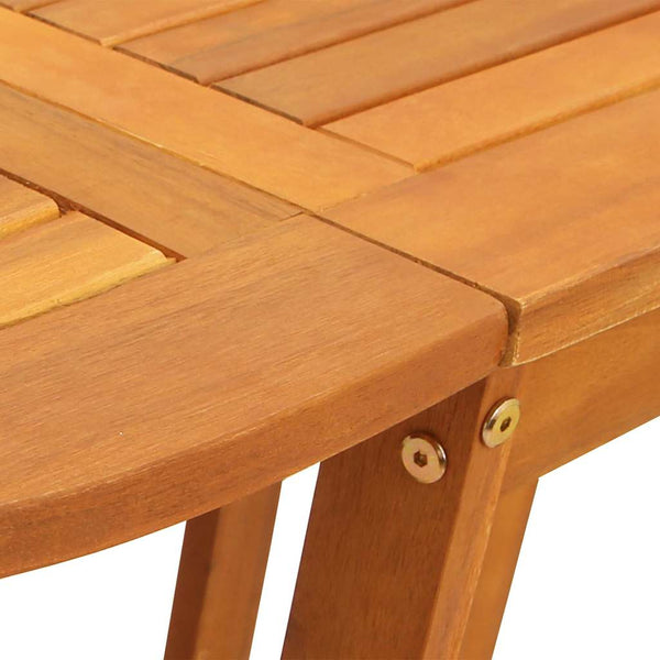 Gartentisch 5-teilig Akazie Massivholz Braun