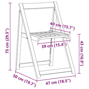Gartentisch 5-teilig Akazie Massivholz Braun