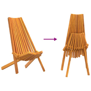 vidaXL Chaises 2 pcs Marron 69 x 56 x 84 cm Bois massif d'acacia