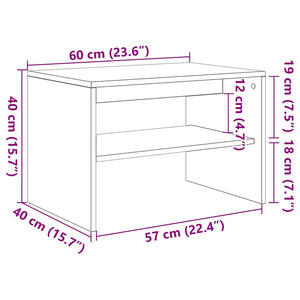 TV-Schrank Eichen-Optik Braun 60x40x40 cm