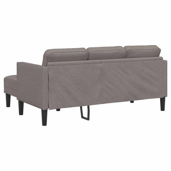 Sofa Set Taupe 2-teilig mit Kissen