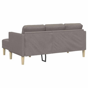 Sofa Set Taupe 2-teilig mit Kissen
