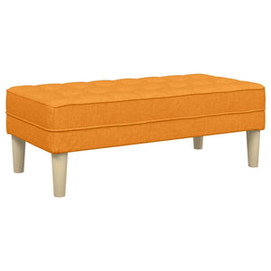 Dunkelgelbes 2-teiliges Sofa-Set mit Kissen