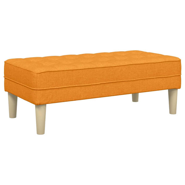 Dunkelgelbes 2-teiliges Sofa-Set mit Kissen