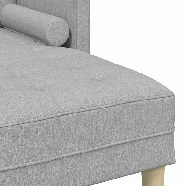 Sofa Set Wolkengrau mit Kissen, 2-teilig