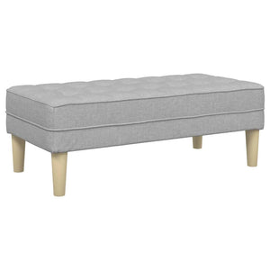 Sofa Set Wolkengrau mit Kissen, 2-teilig