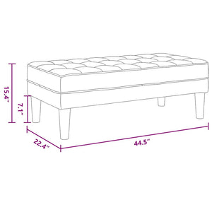 Sofa Set Wolkengrau mit Kissen, 2-teilig