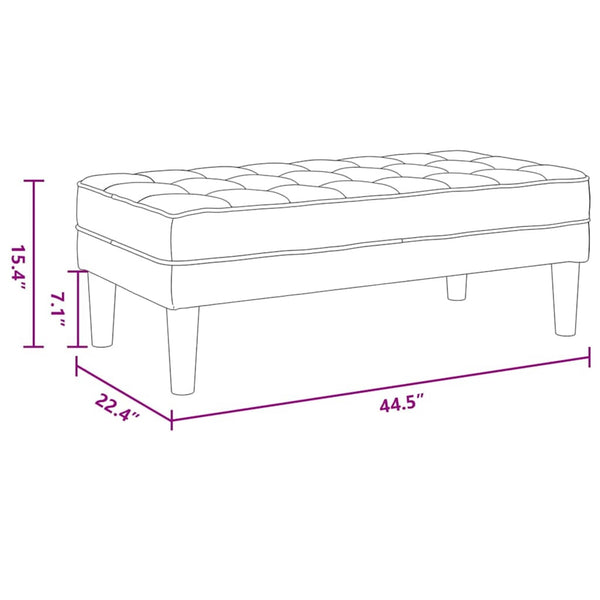 Sofa Set Wolkengrau mit Kissen, 2-teilig