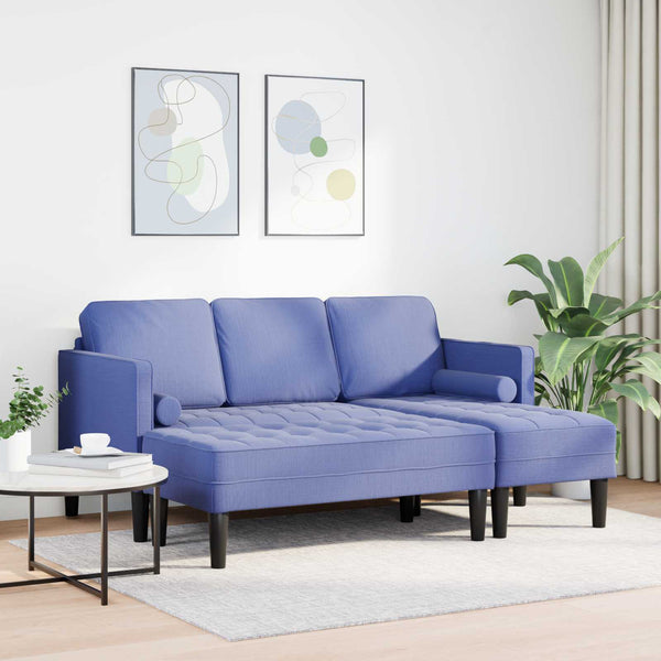 Jeans Blaues Sofa Set mit Kissen, 2-teilig