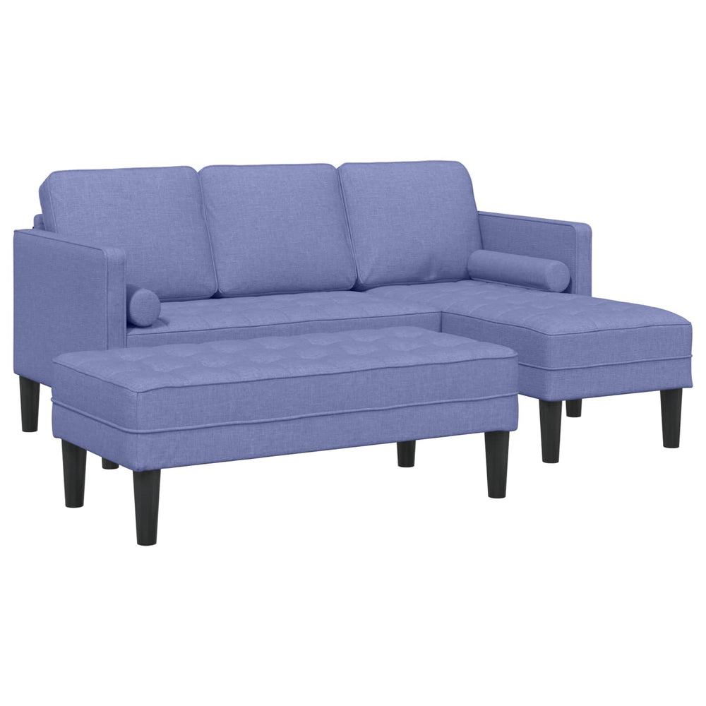 Jeans Blaues Sofa Set mit Kissen, 2-teilig