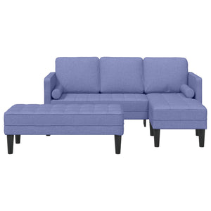 Jeans Blaues Sofa Set mit Kissen, 2-teilig