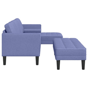 Jeans Blaues Sofa Set mit Kissen, 2-teilig