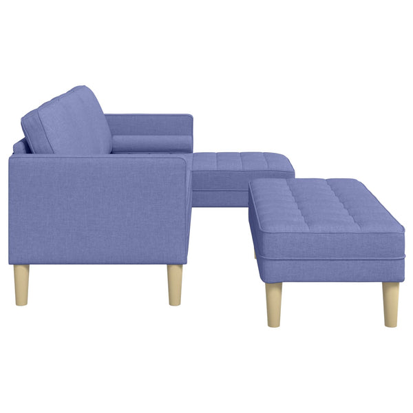 Jeans Blaues Sofa Set mit Kissen, 2-teilig