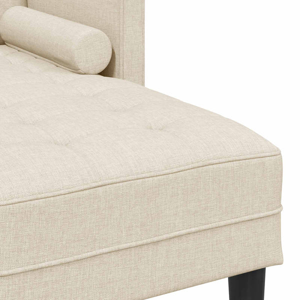 Leinen Sofa Set mit Kissen