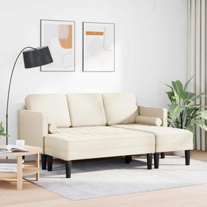 Leinen Sofa Set mit Kissen