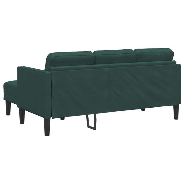Dunkelgrünes 2-teiliges Sofa-Set mit Kissen