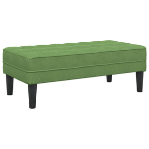 Hellgrünes Sofa-Set mit Kissen, 2-teilig
