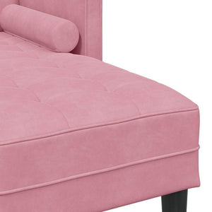 Rosa Sofa Set mit Kissen