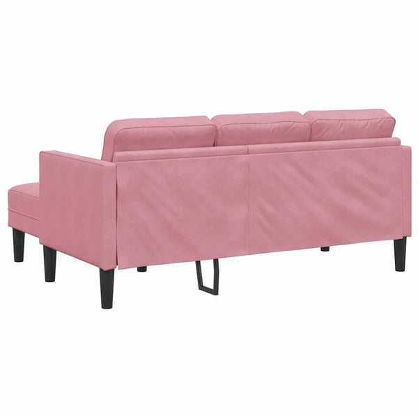 Rosa Sofa Set mit Kissen