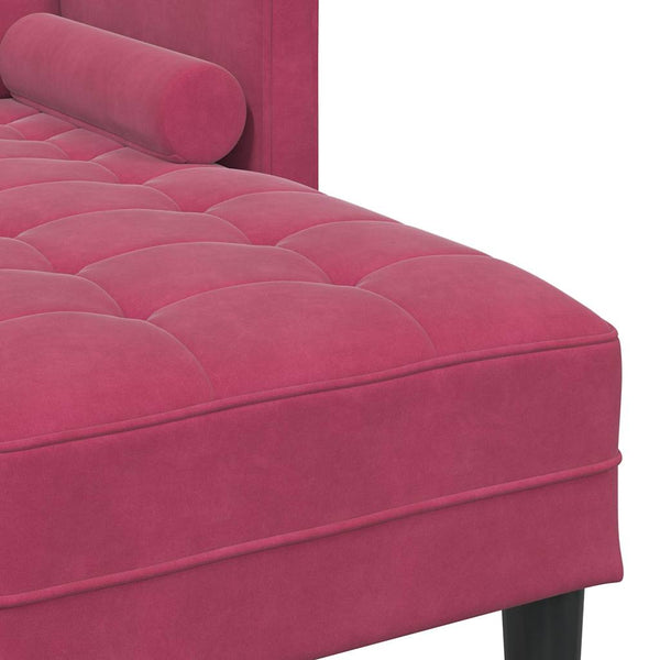 Weinrotes Sofa-Set mit Kissen