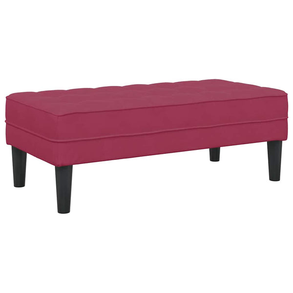 Weinrotes Sofa-Set mit Kissen
