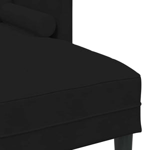 Schwarzes Sofa Set mit Kissen