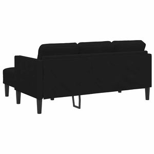 Schwarzes Sofa Set mit Kissen