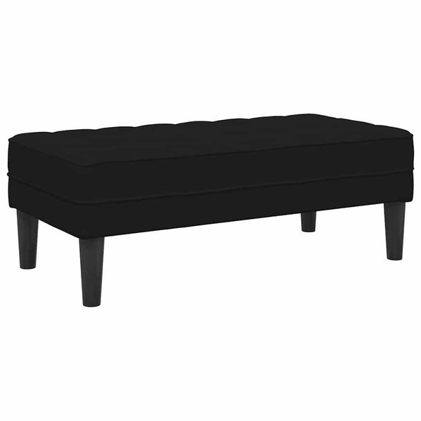 Schwarzes Sofa Set mit Kissen