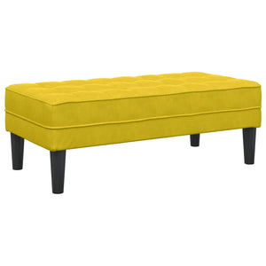 Gelbes Sofa Set mit Kissen, 2-teilig