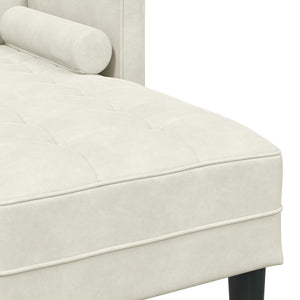 Creme Sofa Set mit Kissen