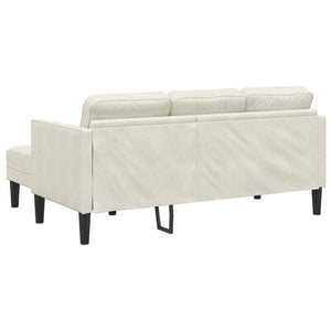 Creme Sofa Set mit Kissen