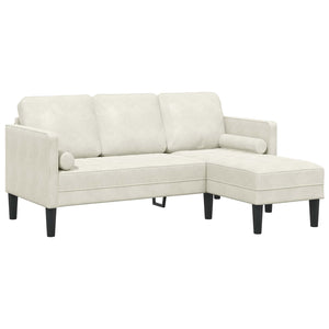 Creme Sofa Set mit Kissen