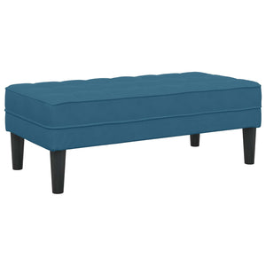 Blaues 2-teiliges Sofa-Set mit Kissen