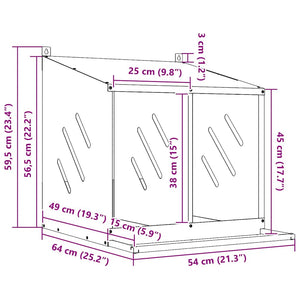 Hühner-Nistkasten 2 Fächer Olivgrün