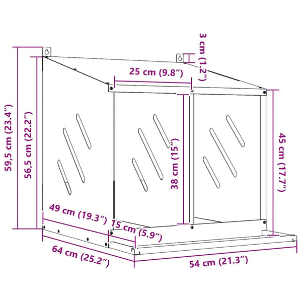 Hühner-Nistkasten 2 Fächer Olivgrün