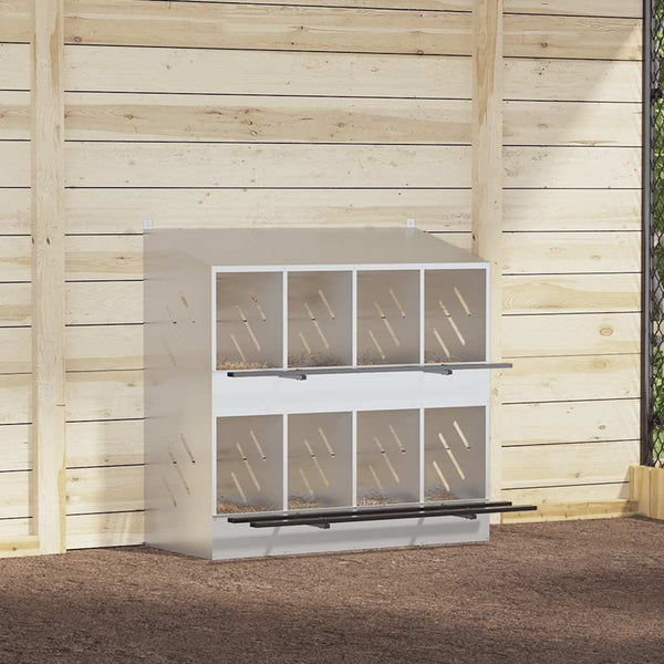 Hühner-Nistkasten 8 Fächer Verzinkt