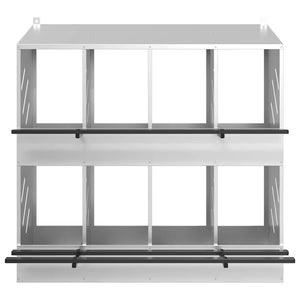 Hühner-Nistkasten 8 Fächer Verzinkt