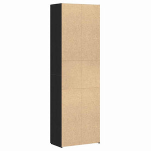Büroschrank Schwarz Eichenoptik 190 cm