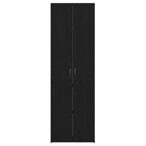 Büroschrank Schwarz Eichenoptik 190 cm