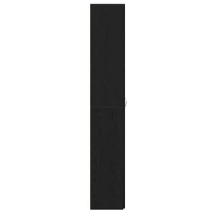 Büroschrank Schwarz Eichenoptik 190 cm