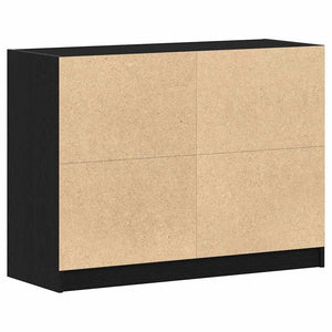 vidaXL Sideboard Black Oak Look 100 x 37 x 75.5 cm