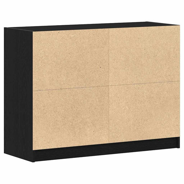 vidaXL Sideboard Black Oak Look 100 x 37 x 75.5 cm